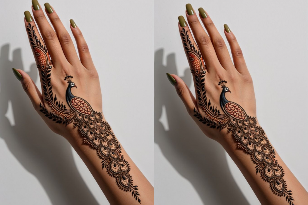 Peacock Mehndi Designs For Wedding: सर्दियों की शादियों के लिए ट्रेंडिंग है मोर मेहंदी डिजाइन, जानें खास बातें 1 Fruits 1