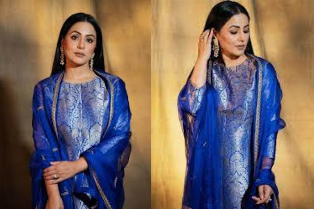 Hina Khan Inspired Desi Look: हीना खान से इंस्पायर्ड देसी सूट लुक: जानें कैसे पाएं स्टाइलिश और एलीगेंट लुक 4 Hina Khan 5