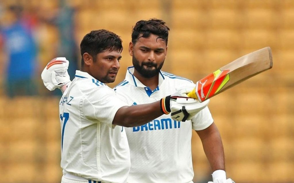 Ind Vs Nz: 3 टेस्ट में दूसरी बार शून्य पर आउट हुए सरफराज खान, बेटे को देख हैरान हुए पिता 1 Sarfaraz Khan 1
