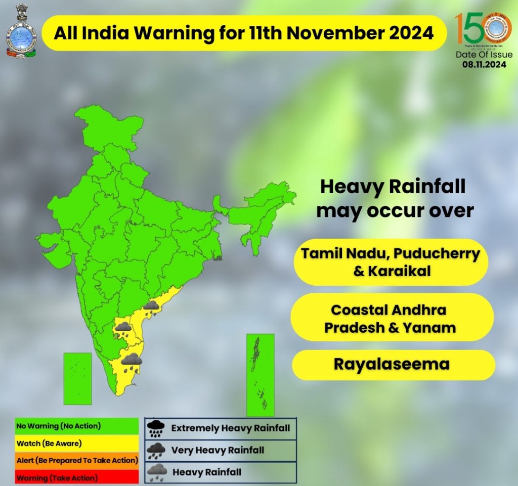 Weather Forecast: झारखंड-यूपी-बिहार में ठंड की दस्तक, 9 से 14 नवंबर तक इन राज्यों में भारी बारिश, ऑरेंज अलर्ट जारी 3 Weather 11