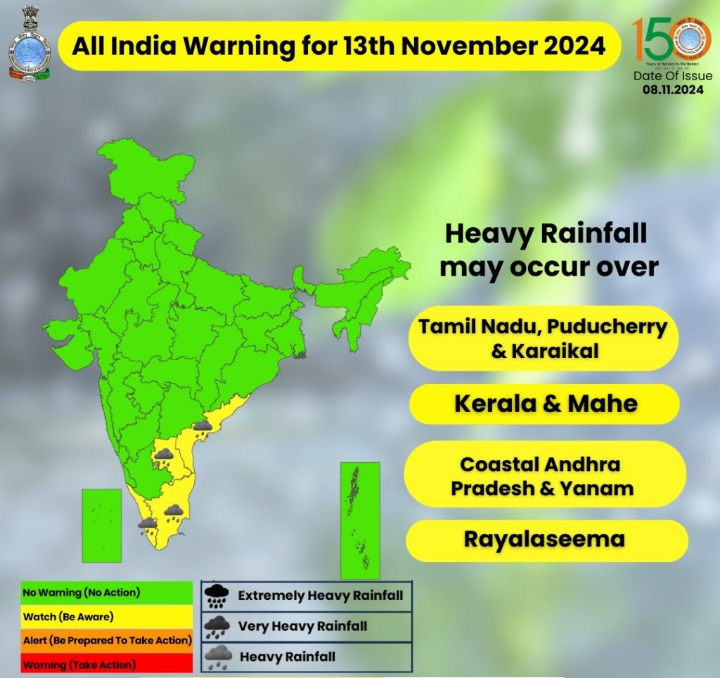 Weather Forecast: झारखंड-यूपी-बिहार में ठंड की दस्तक, 9 से 14 नवंबर तक इन राज्यों में भारी बारिश, ऑरेंज अलर्ट जारी 5 Weather 13
