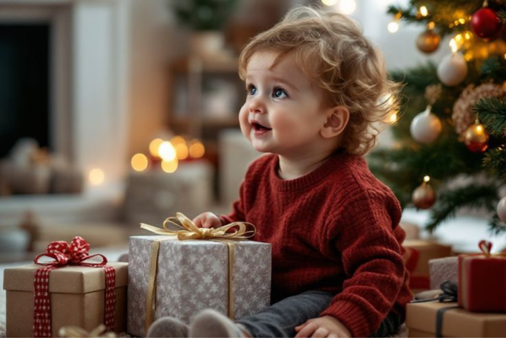 How To Dress Your Cute Toddler For Christmas Party: क्रिसमस पार्टी के लिए अपने क्यूट बेबी को ऐसे करें तैयार 1 Christmas Baby 1