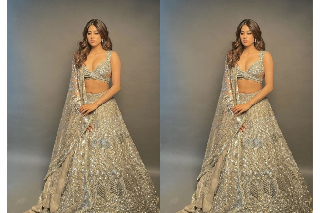 Janhvi Kapoor Traditional Outfit Of The Year: जाह्नवी कपूर के ट्रेडिशनल आउटफिट सालभर छाए रहे, देखें उनकी शानदार लहंगा डिजाइन्स 4 Janhvi Kapoor 3 2