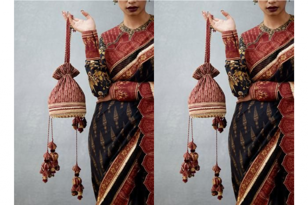 Classy Potli Bag Look For Wedding Season: शादी के सीजन में चुनें डिजाइनर पोटली बैग, लुक को बनाएं आकर्षक 3 Poltli Bag 2