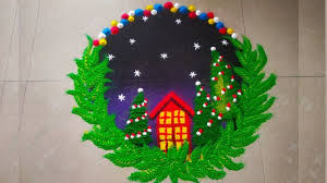 Christmas Rangoli Design : इस क्रिसमस आप भी बना सकते है ये 5 लेटेस्ट रंगोली डीजाइन 5 Star