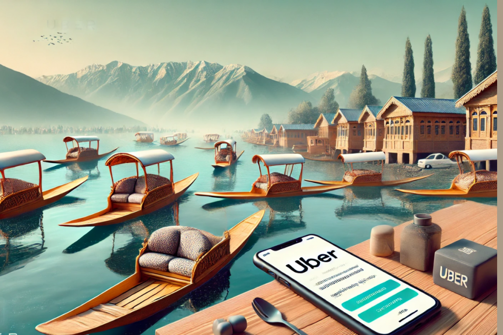 Uber Launches Water Transport Service On Dal Lake: श्रीनगर की डल झील पर उबर की नई पहल: जल परिवहन सेवा से बढ़ेगा पर्यटन अनुभव 1 Uber