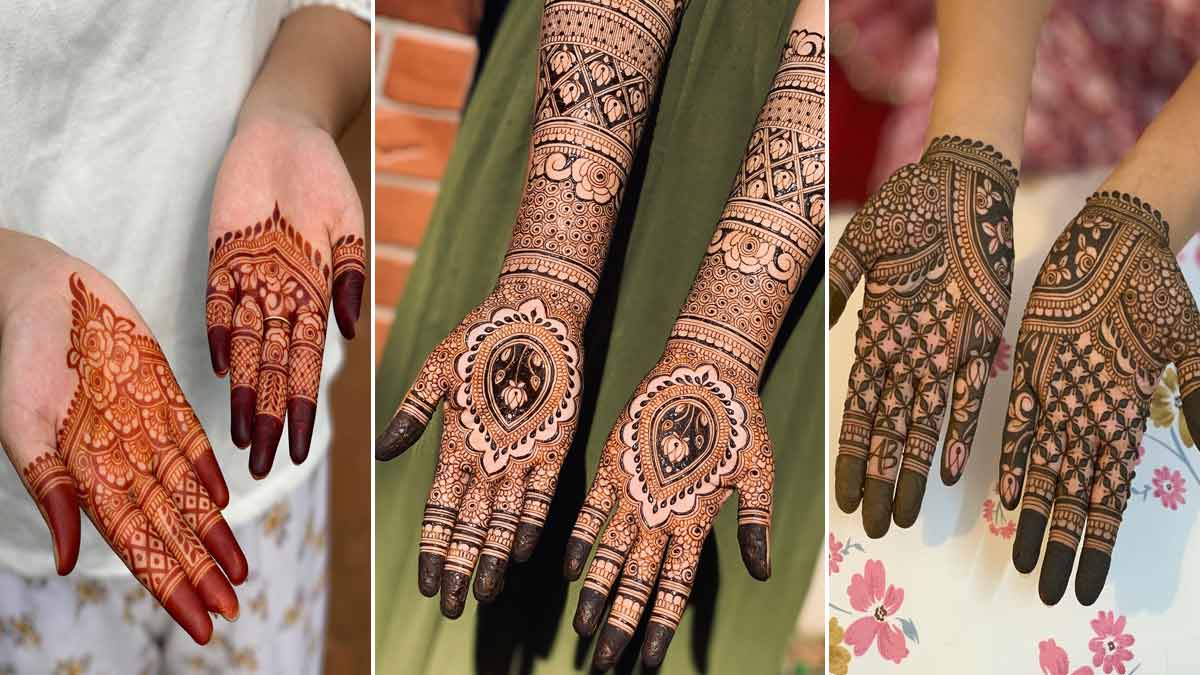 Bridal Mehndi Design : दुल्हन के हाथों पर लगाएं ये 5 लेटेस्ट मेहंदी डीजाइन 4 Ro