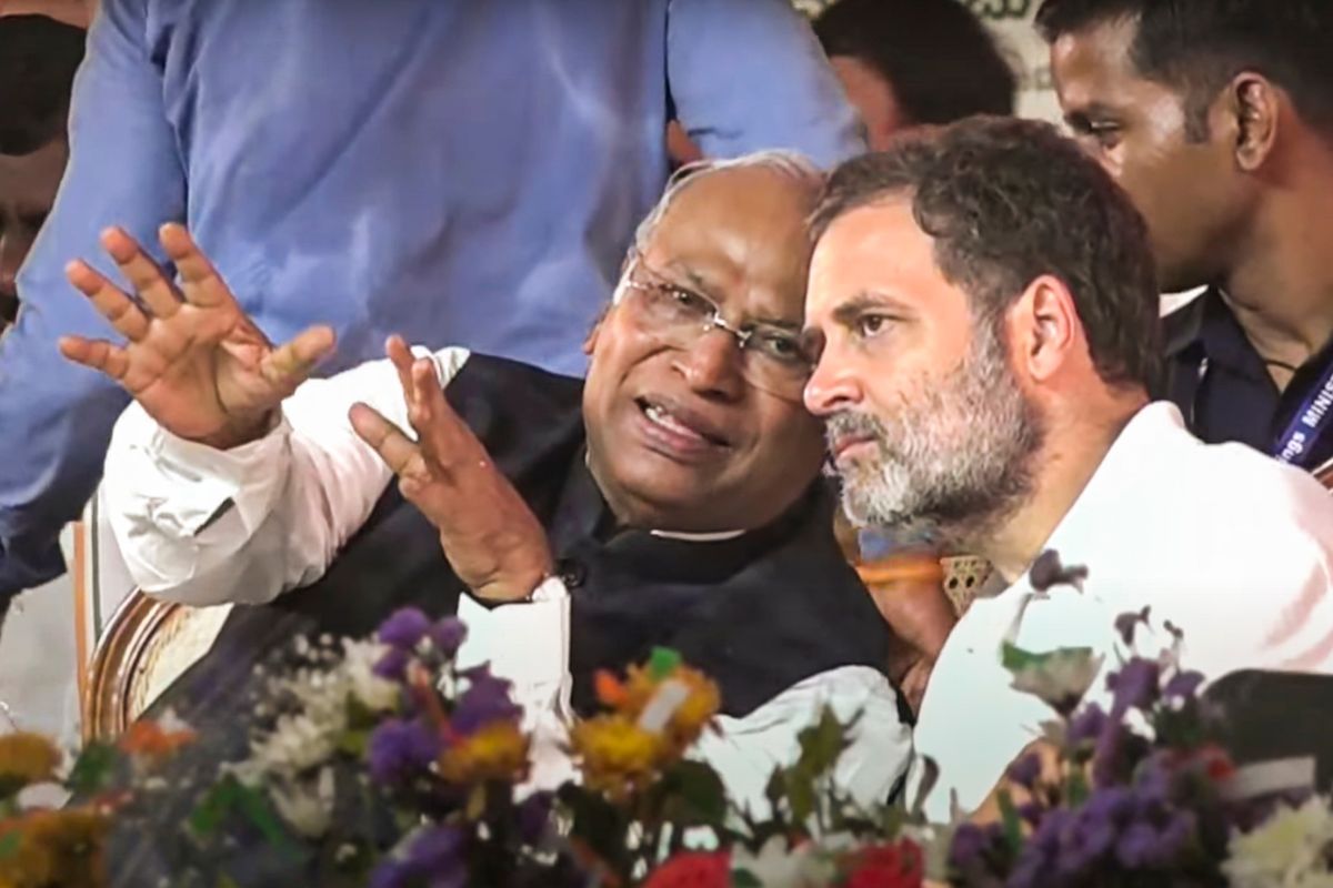 Mallikarjun Kharge and rahul gandhi