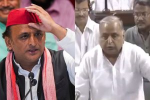 Akhilesh Yadav and Mulayam Singh Yadav