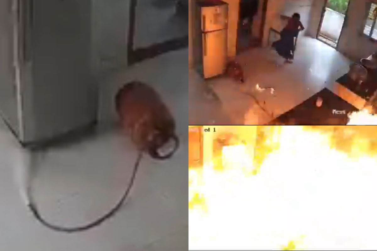 Viral Video GAS LEAK FIRE BROKE INTO HOUSE