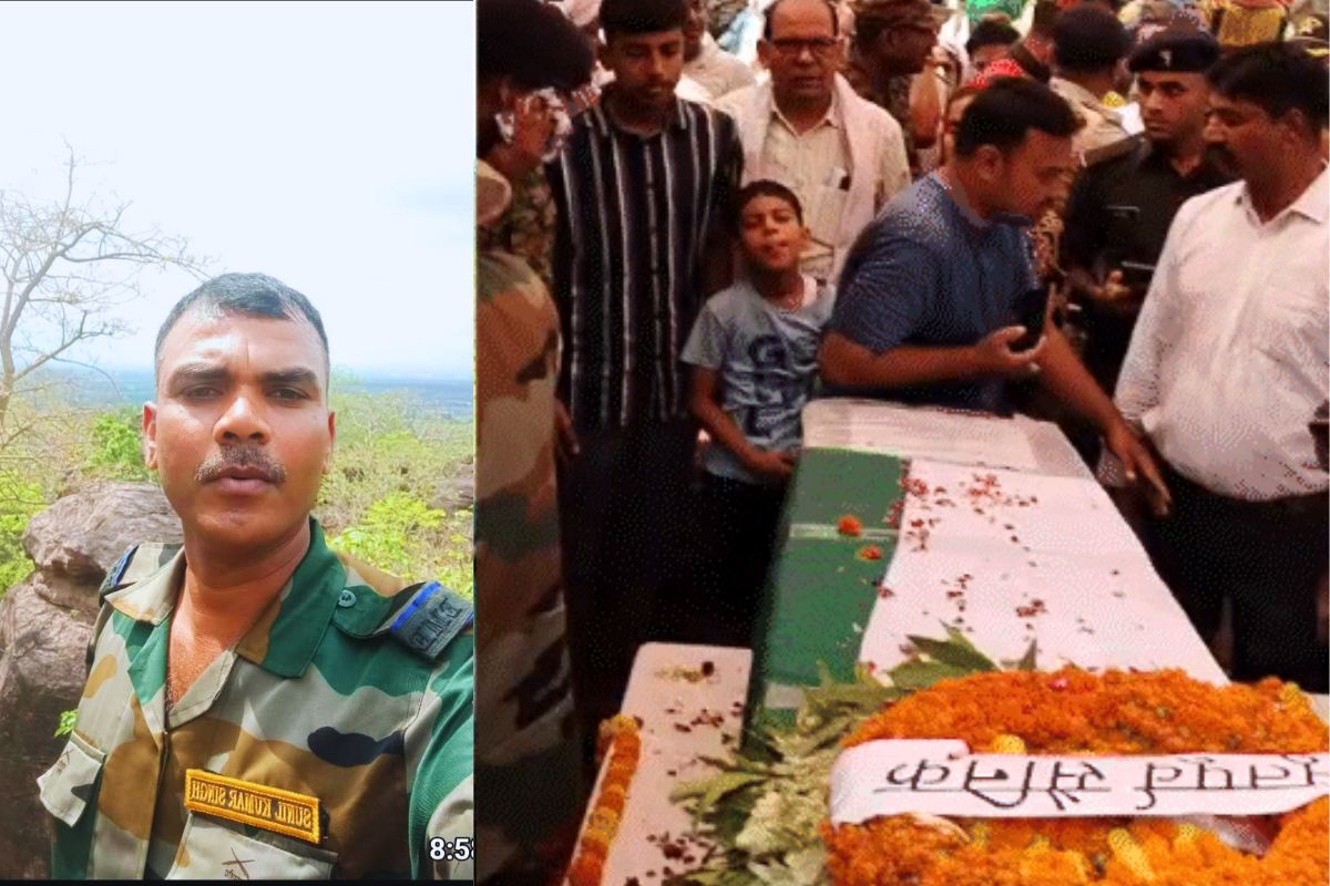 operation sindoor| Last rites of 'Operation Sindoor's' brave martyr Havildar Sunil Singh Yadav performed