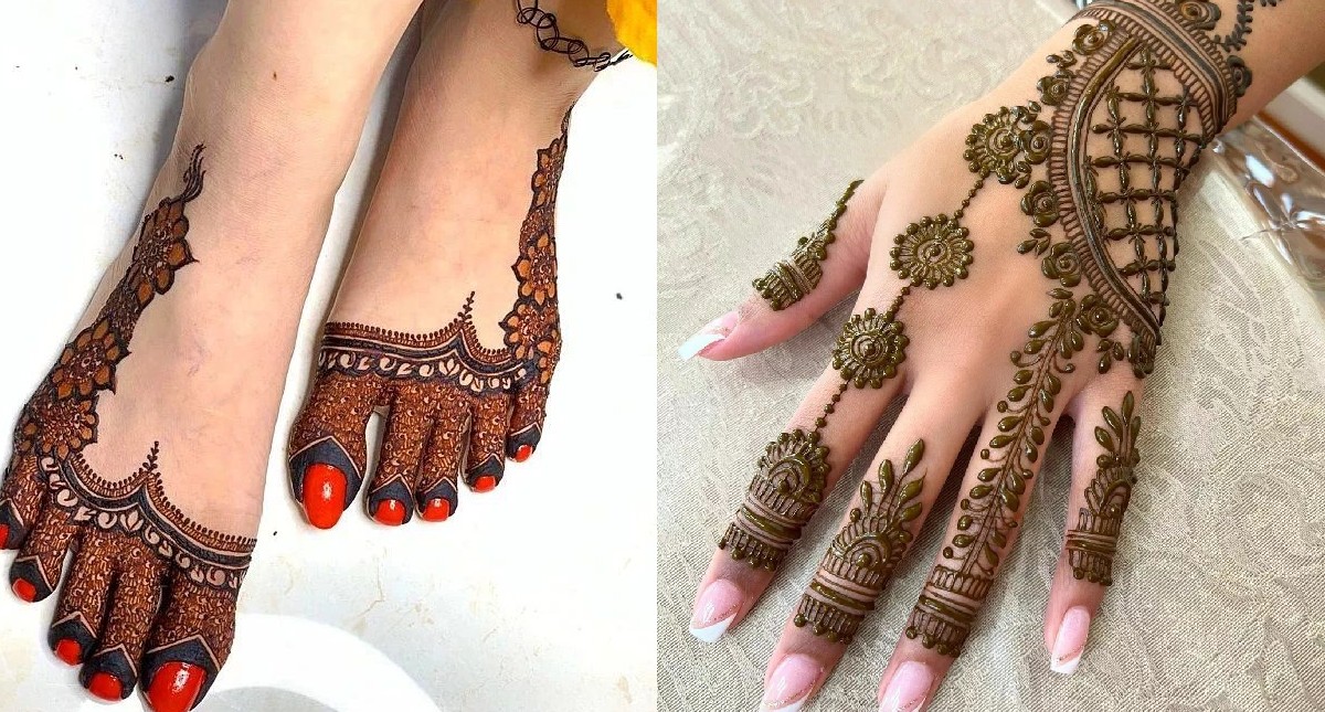 Karwa Chauth 2023 Mehndi Designs LIVE: करवा चौथ पर हाथ और पैरों में लगाएं सुंदर मेंहदी डिजाइन