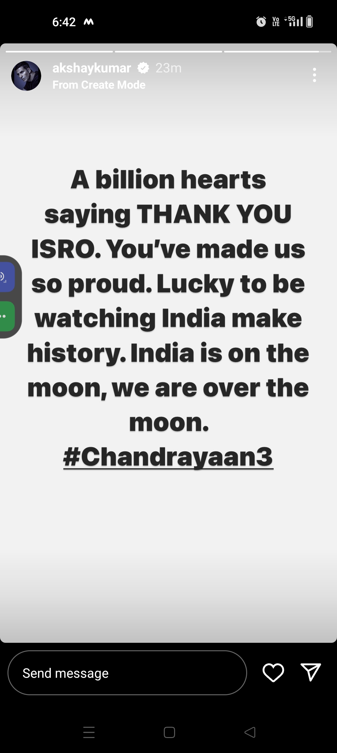 Chandrayaan 3 के सफल लैंडिंग पर सनी देओल बोले- हिंदुस्तान जिंदाबाद रहेगा, शाहरुख ने शायराना अंदाज में दी बधाई