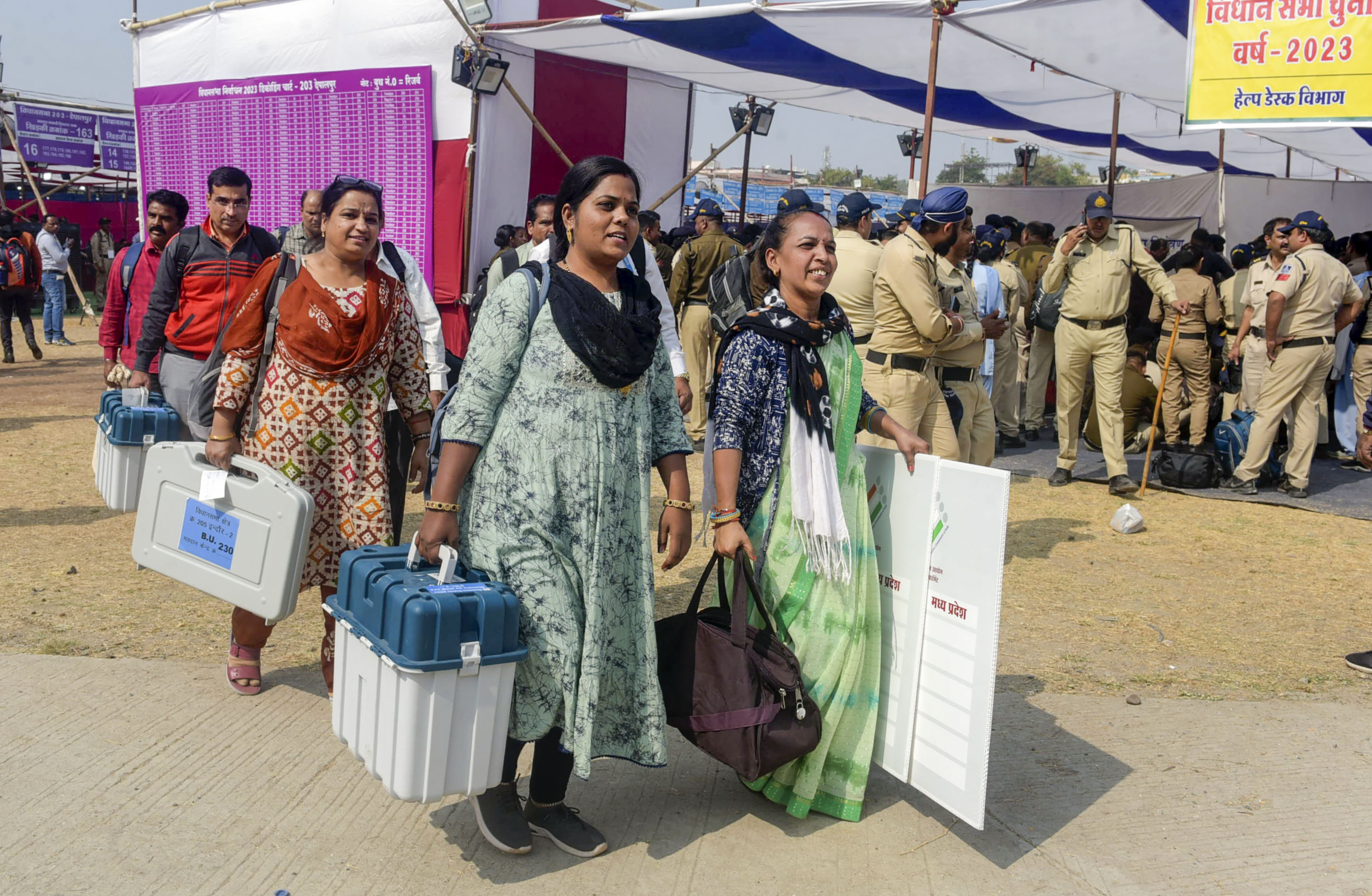 MP Election 2023 Voting Live: शाम 5 बजे तक 71.16 प्रतिशत मतदान